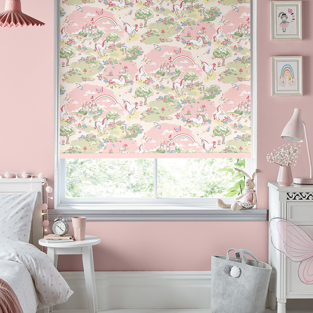 Magical Scenic Pink Roller Blind