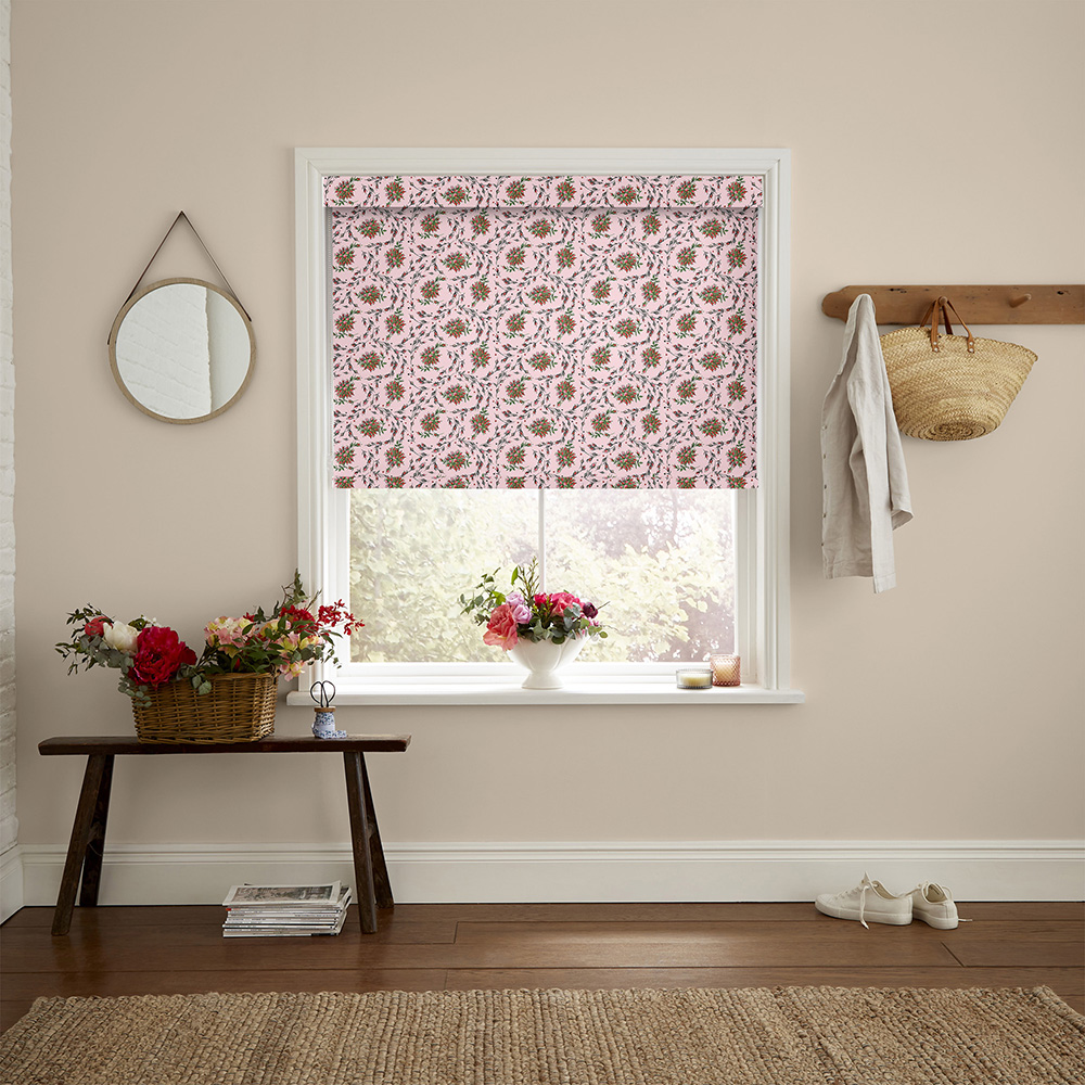 Forever Rose Pink Roller Blind