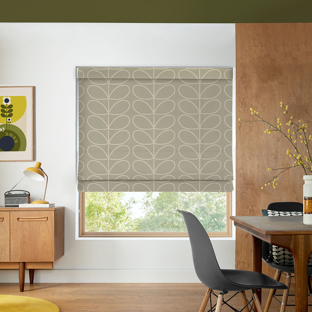 Jumbo Linear Stem Pebble Roman Blind
