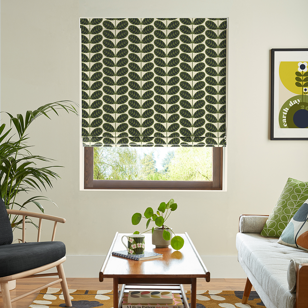 Botanica Stem Green Roman Blind