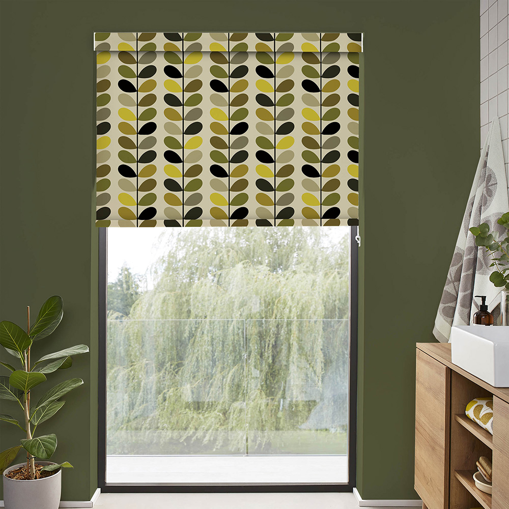 Multi Stem Yellow Roller Blind