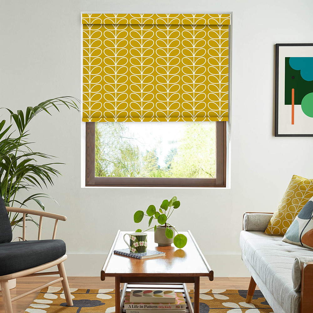 Linear Stem Sunflower Roller Blind