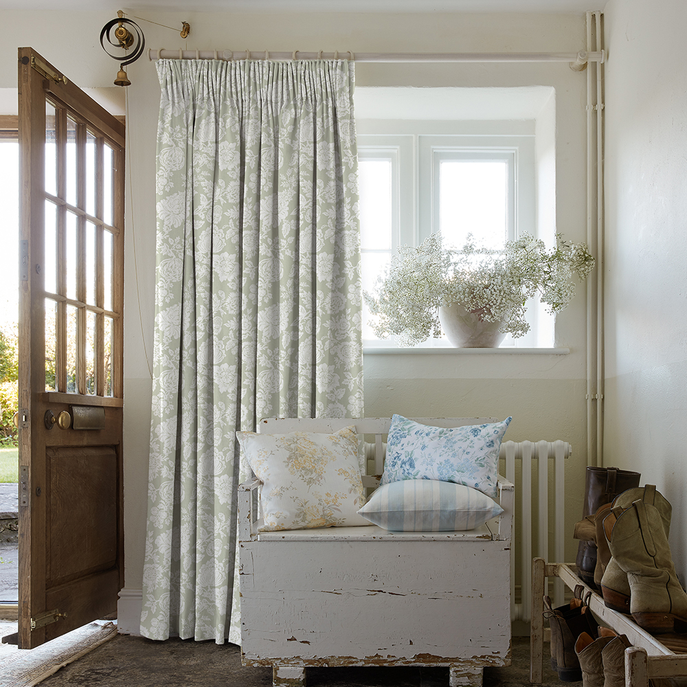 Stipple Sage Curtains