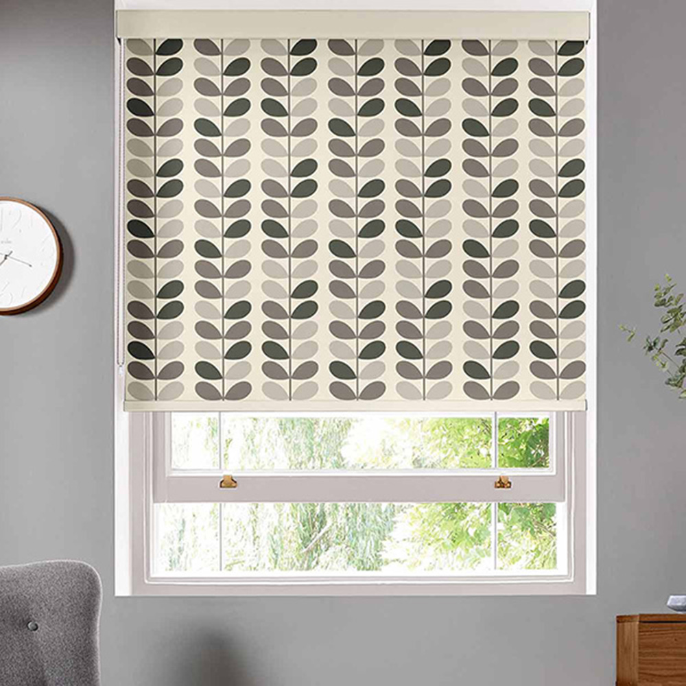 Multi Stem Warm Grey Roller Blind