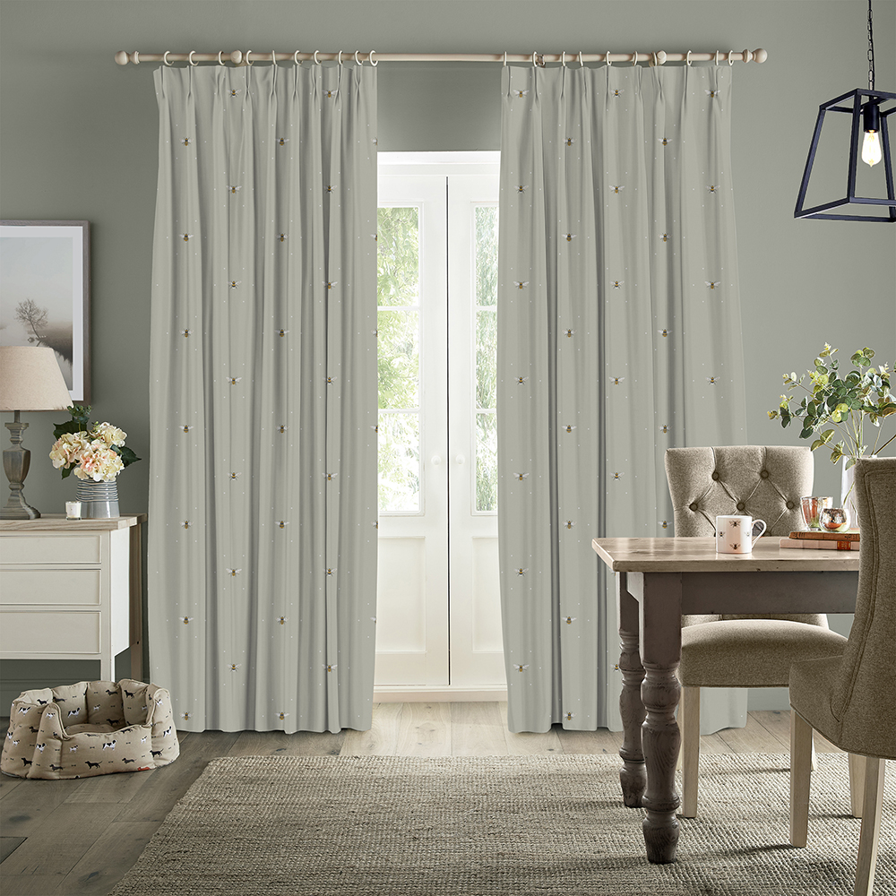 Bee Soft Linen Curtains