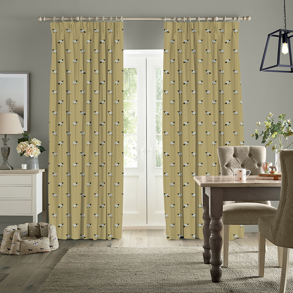 Sheep Ochre Curtains