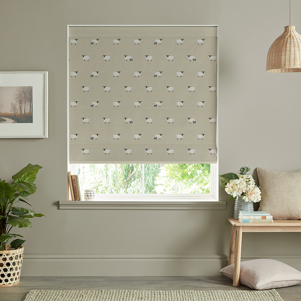 Sheep Sand Roman Blind