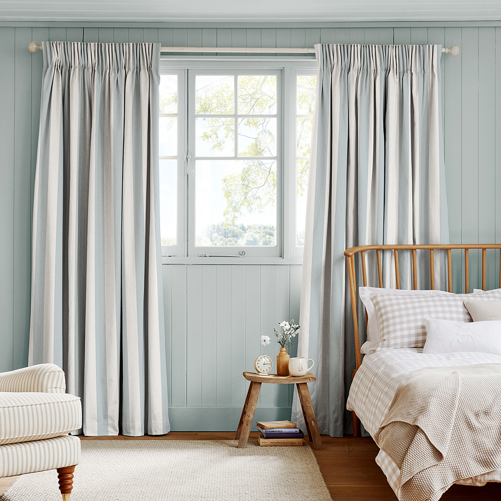 Witham Stripe Blue Curtains