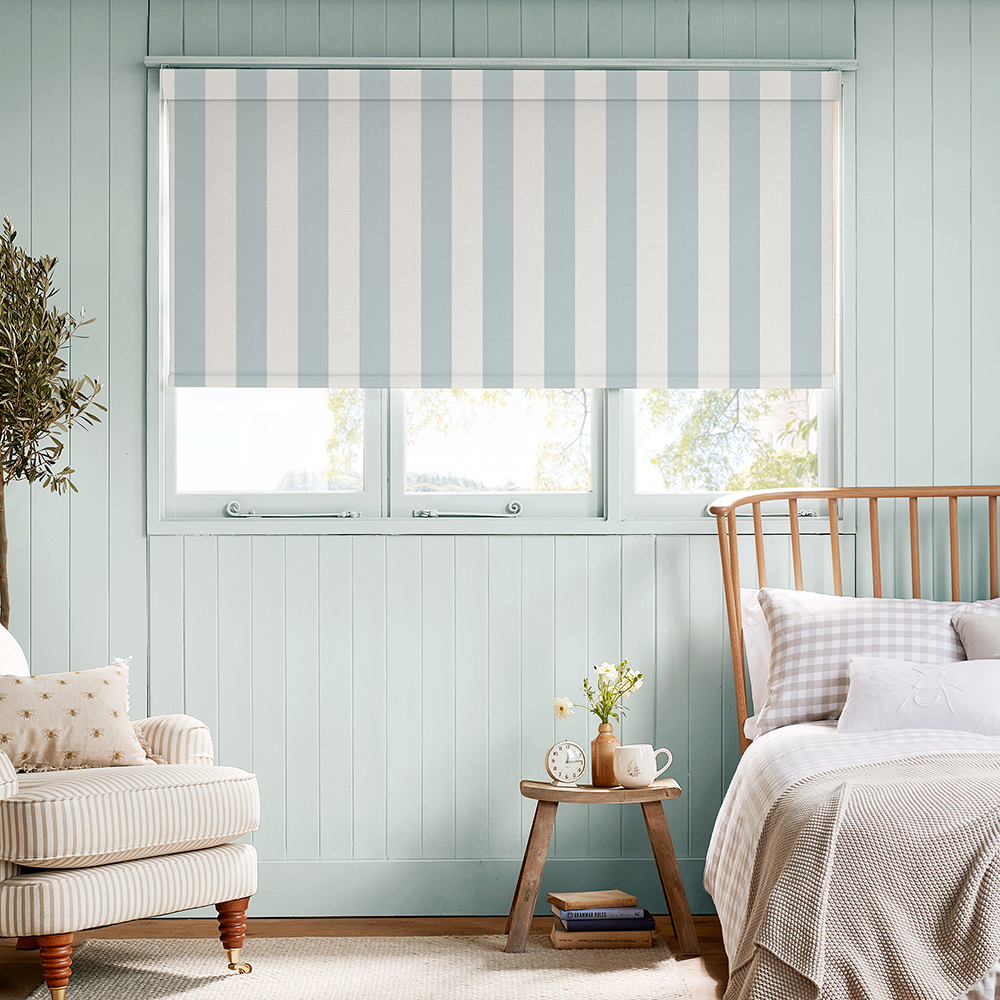 Witham Stripe Blue Roller Blind