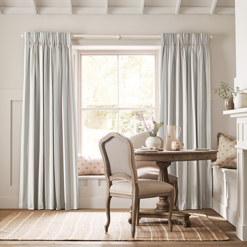 Witham Stripe Grey Curtains