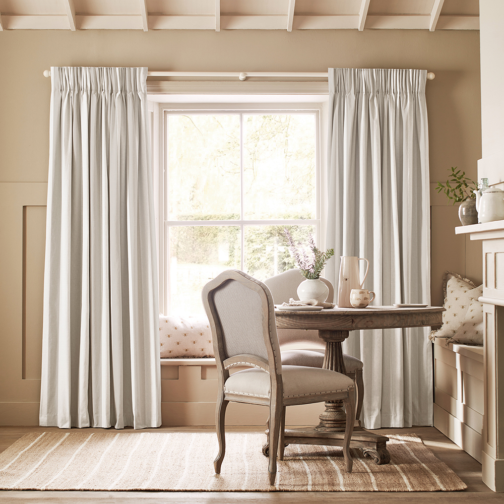 Witham Stripe Off White Curtains