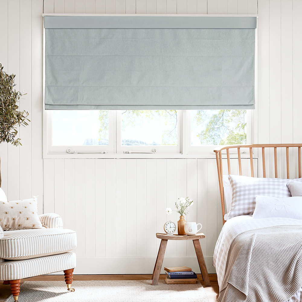 Witham Blue Roman Blind