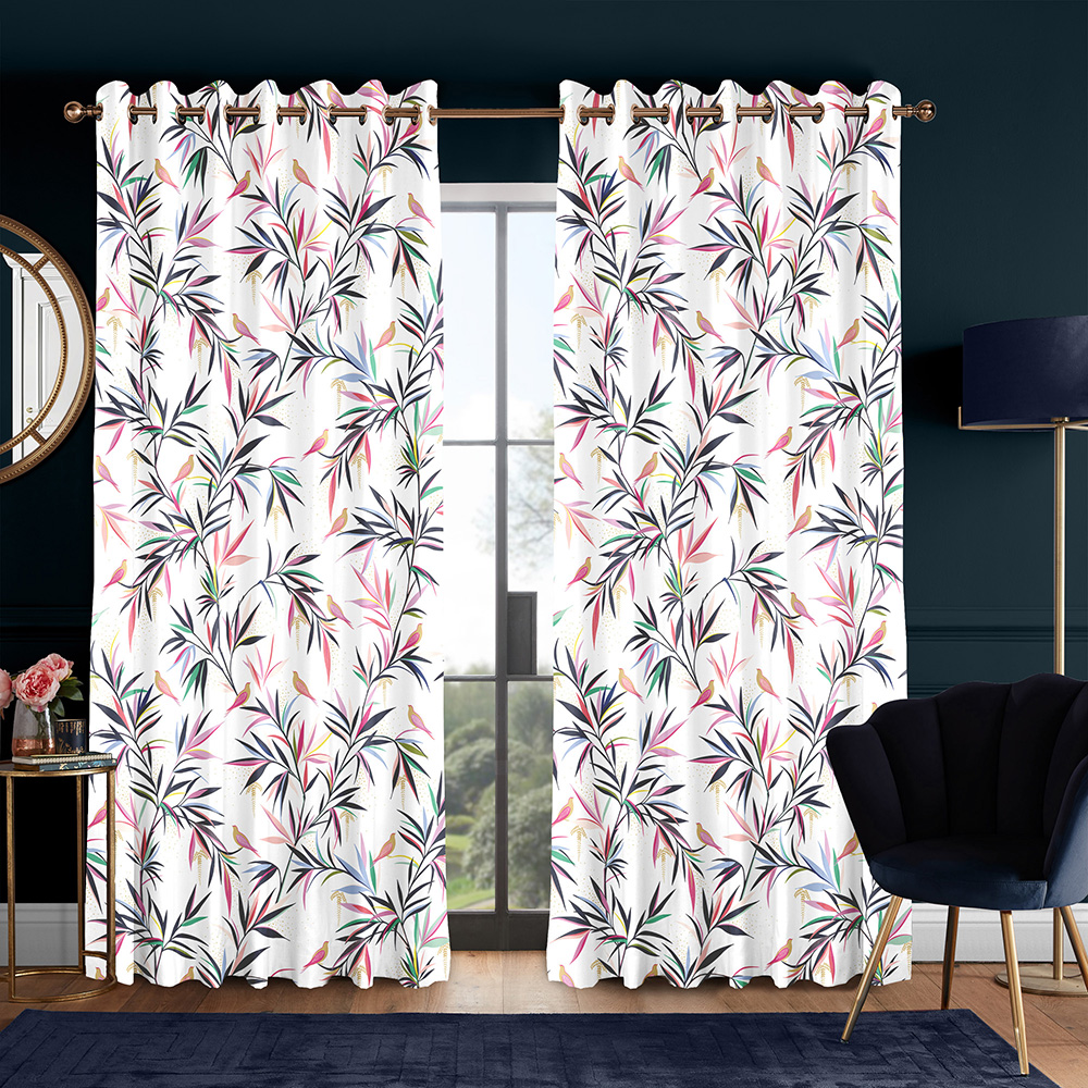 Bamboo White Curtains