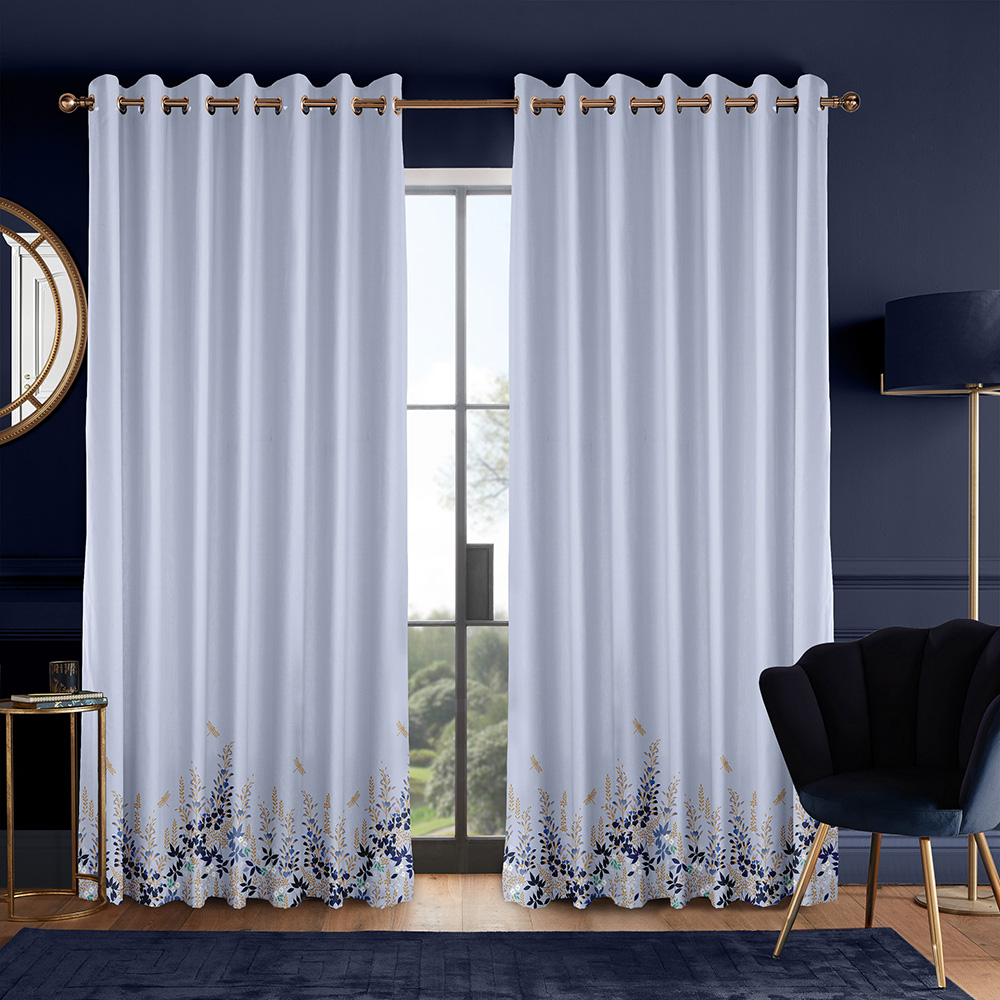 Wisteria Pale Blue Curtains