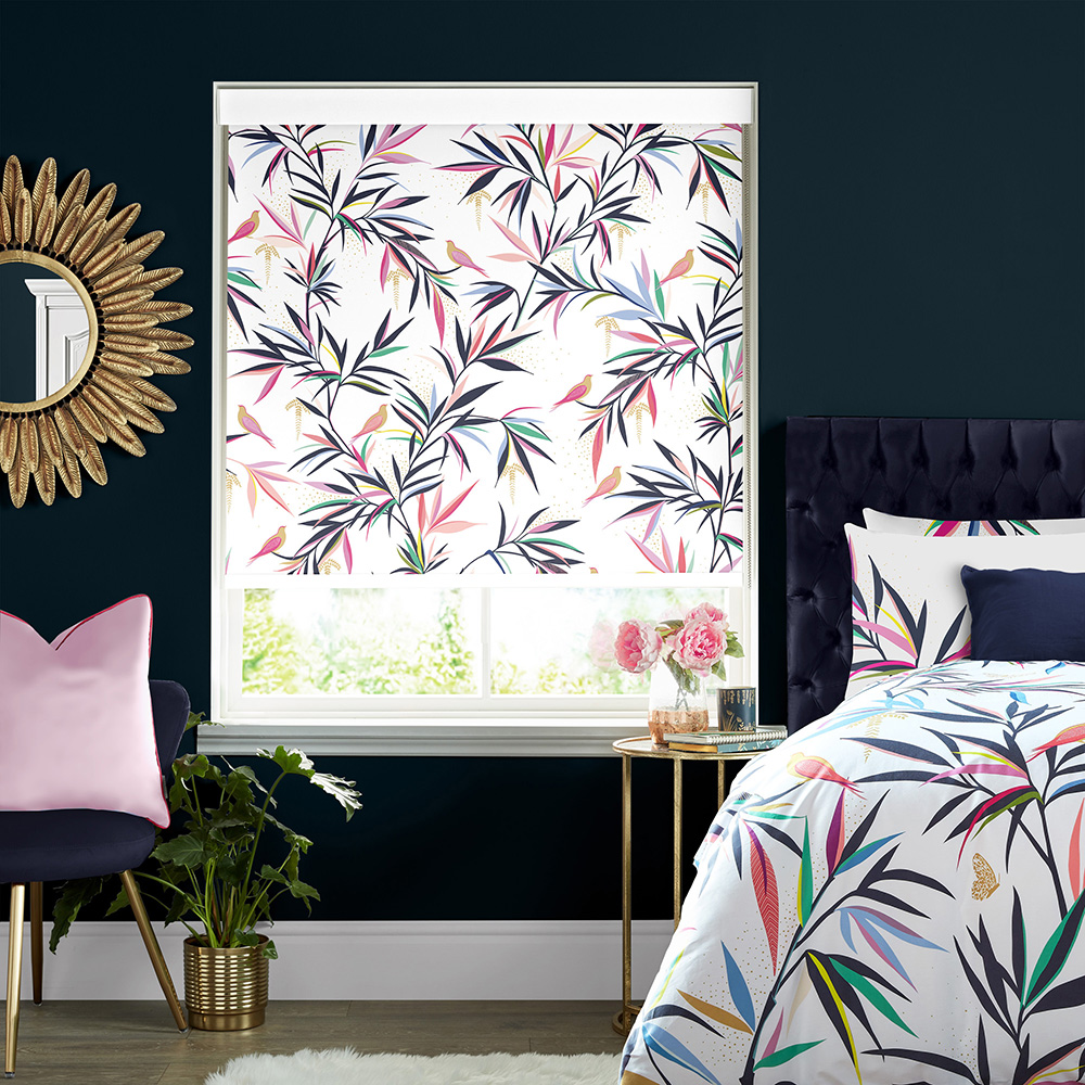 Bamboo White Roller Blind