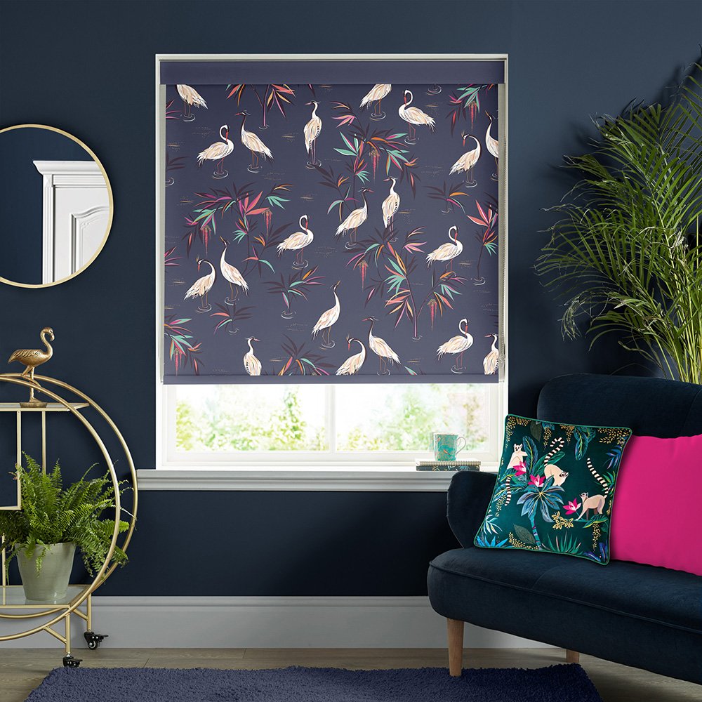 Heron Smokey Blue Roller Blind