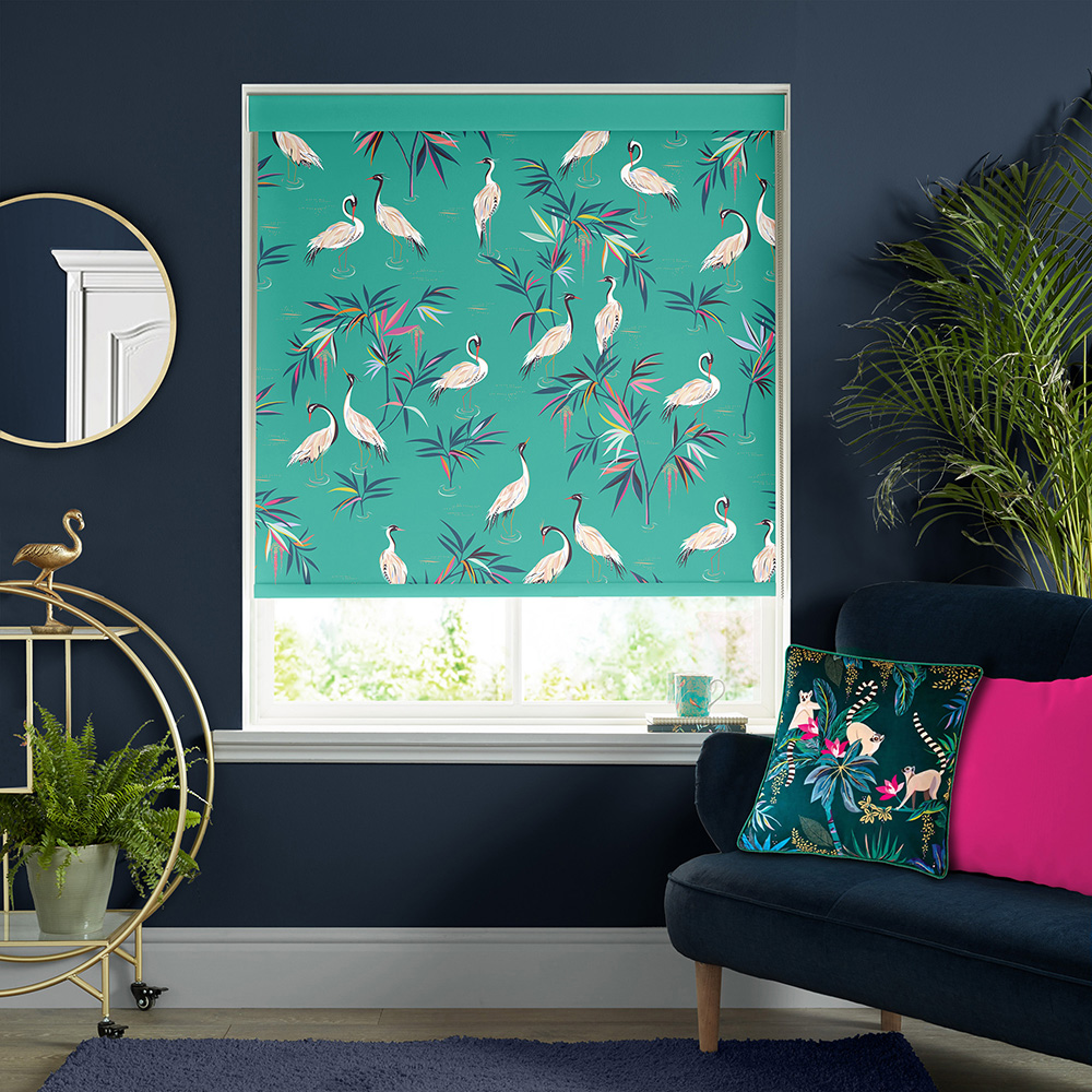 Heron Green Roller Blind