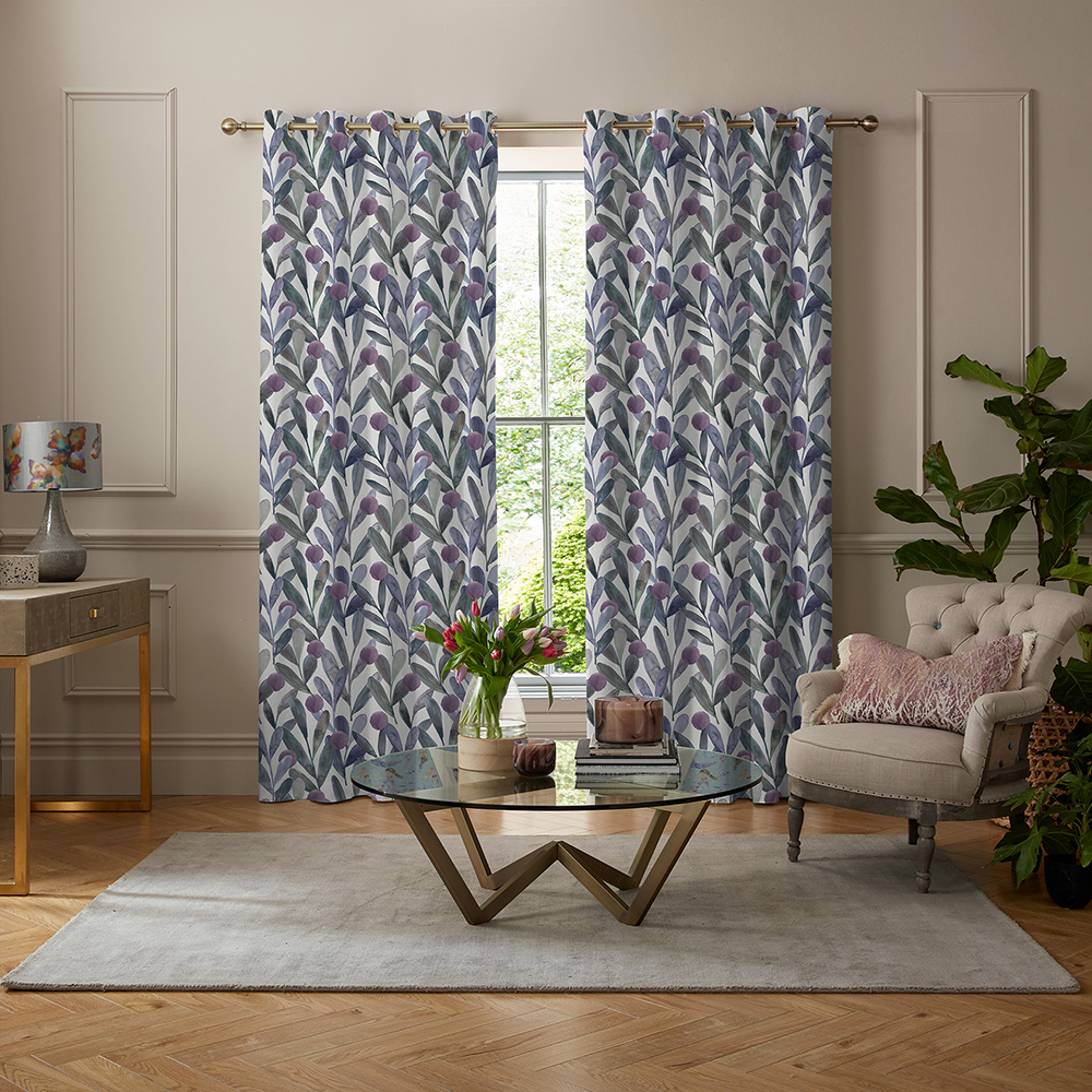 Enso Violet Curtains