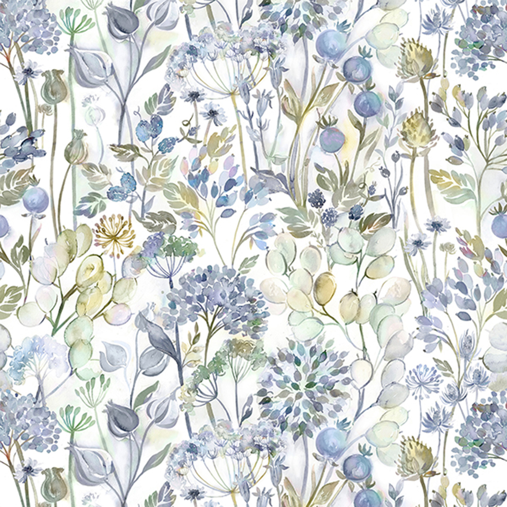 Country Hedgerow Crocus Roman Blind
