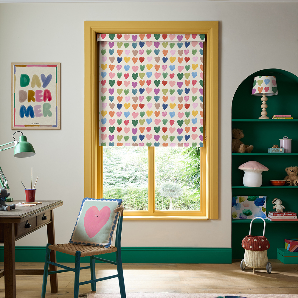 Love Hearts Multi Roller Blind