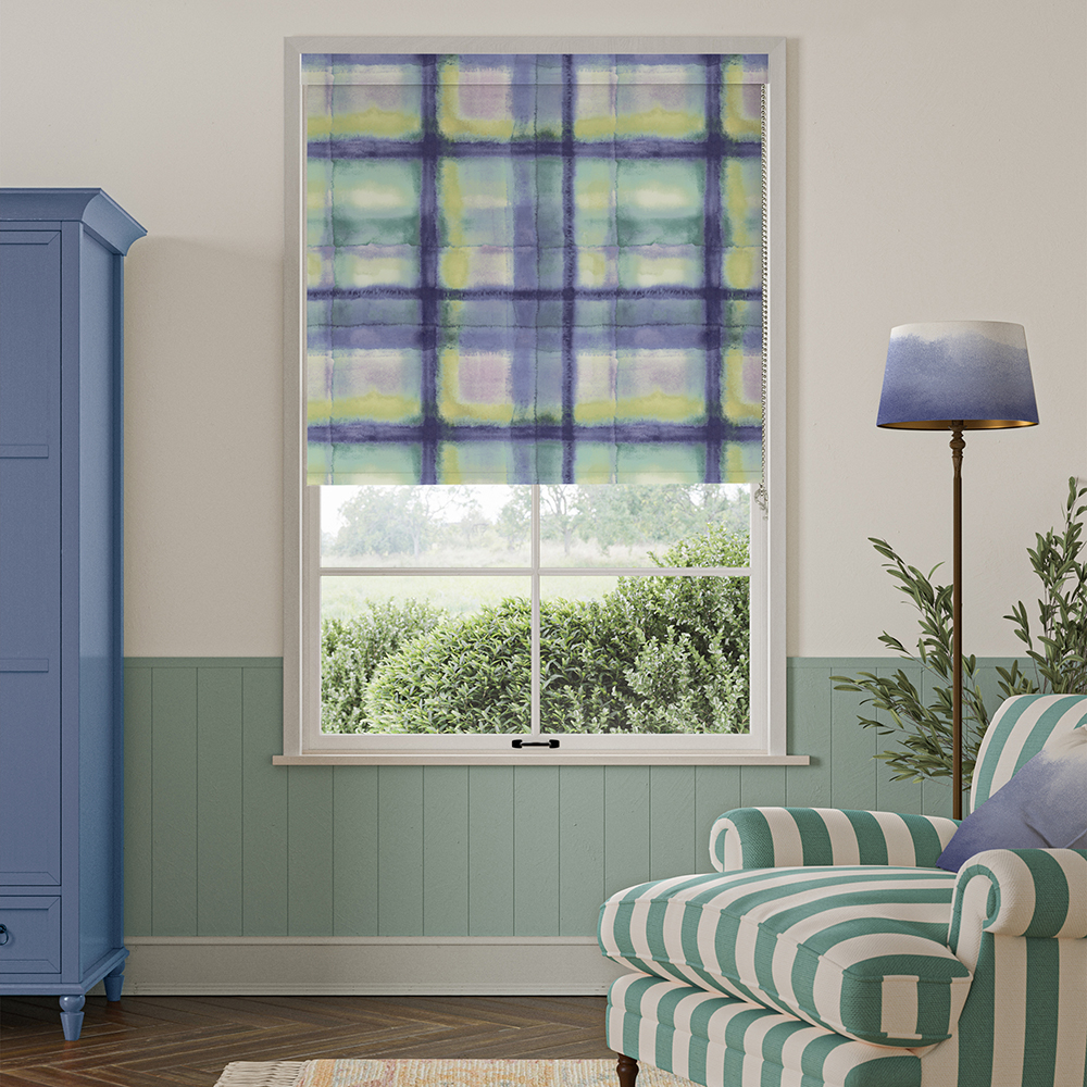 Tartan Heather Roller Blind