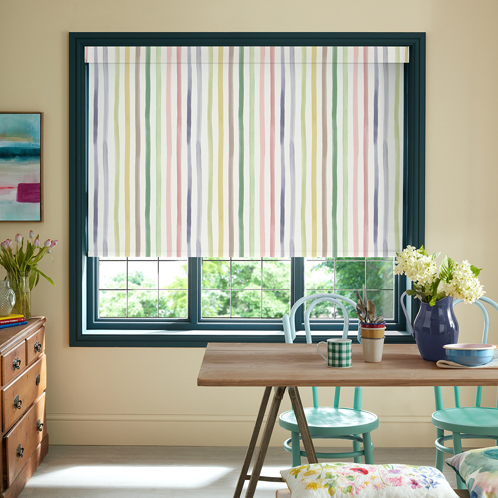 Watercolour Stripe Tetbury Roller Blind