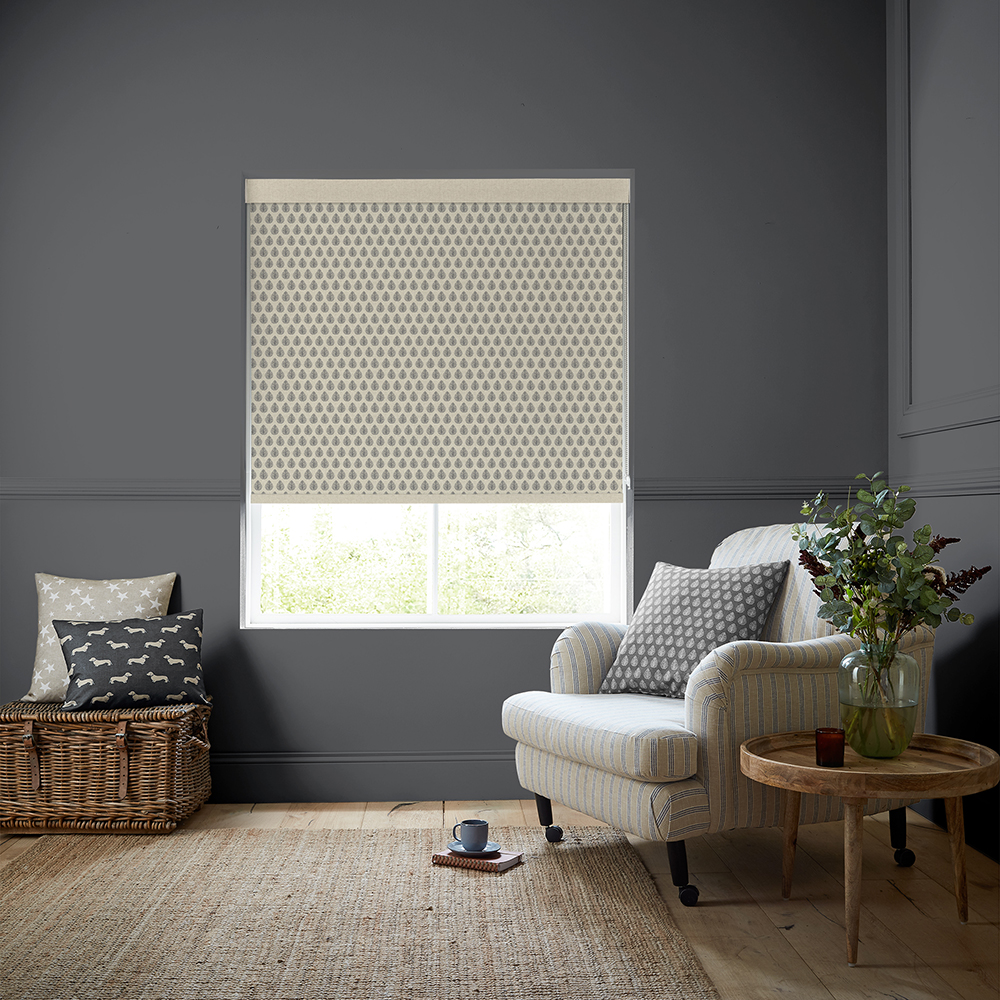 Jaipur Charcoal Roller Blind