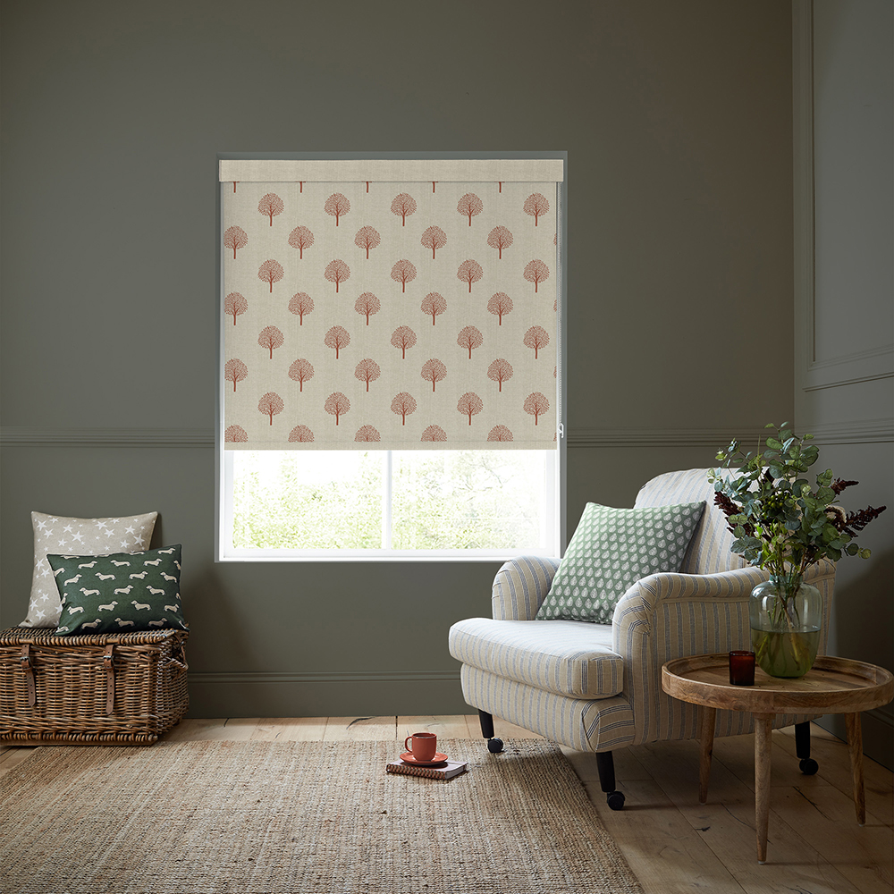 Yew Tree Rust Roller Blind