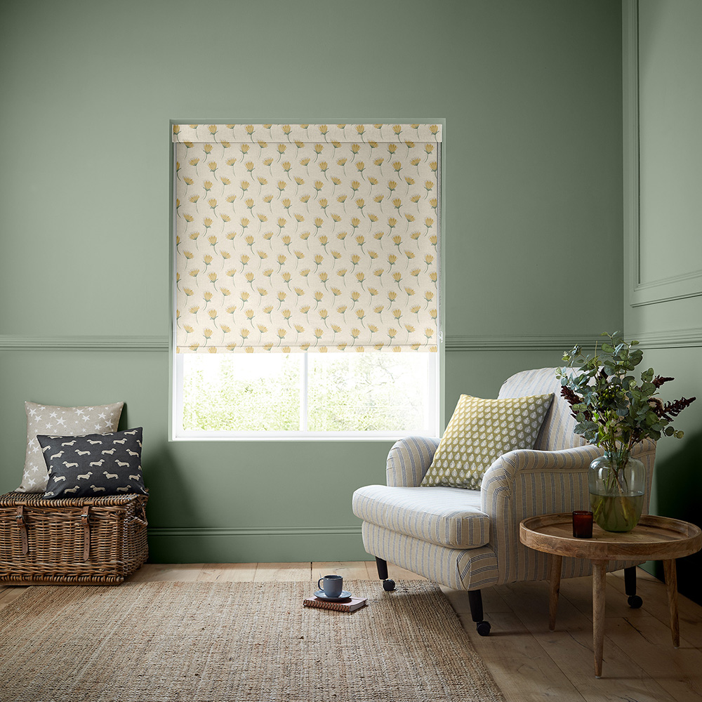 Cornflower Yellow Roller Blind
