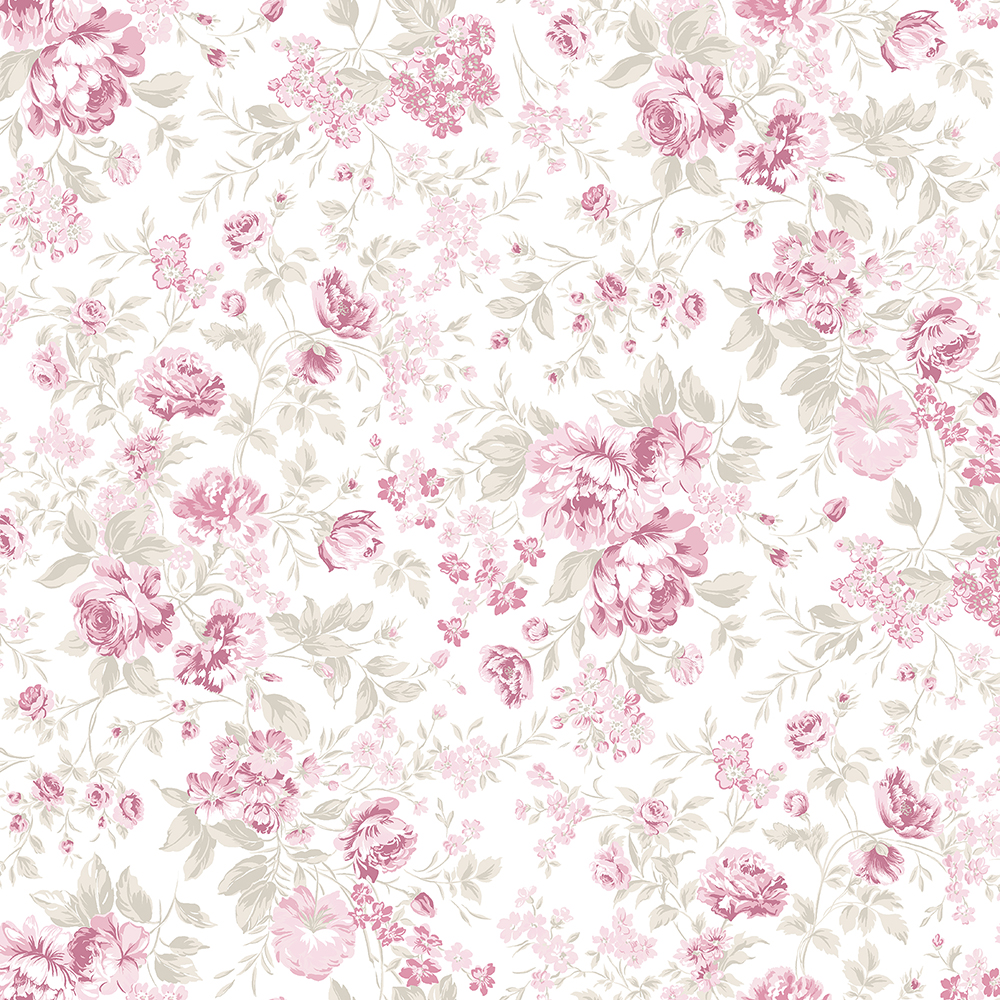 Romantic Rose Sheer Pink Roller Blind