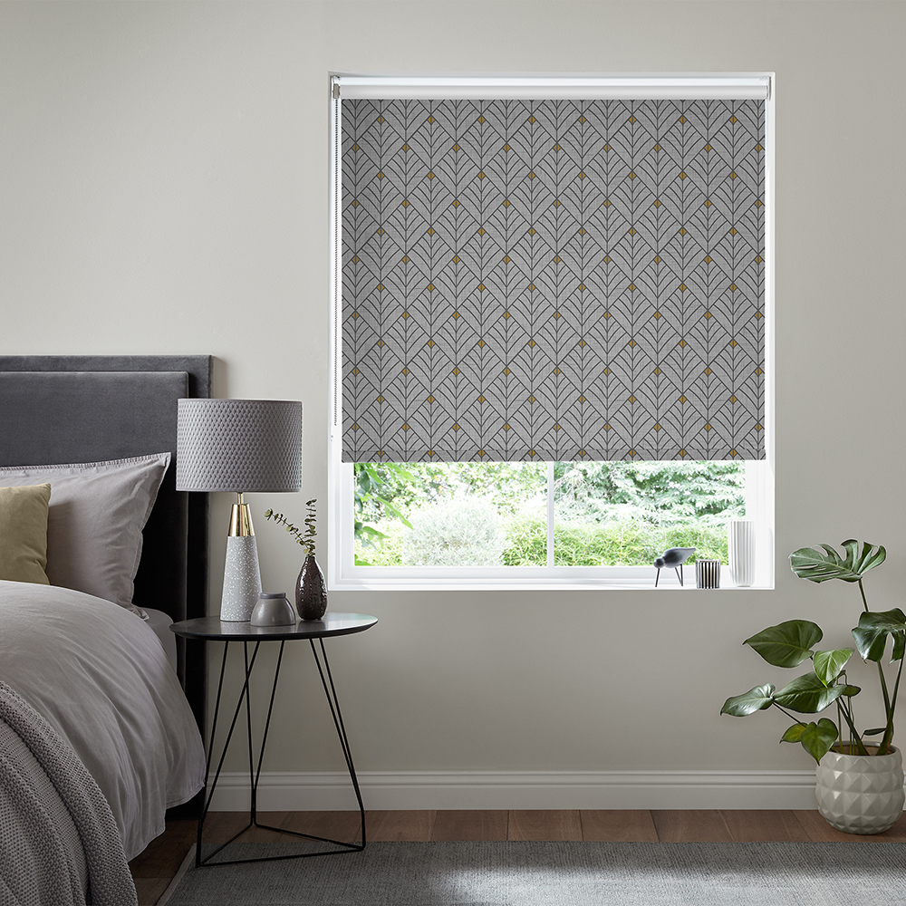 Diamonds Grey Roller Blind