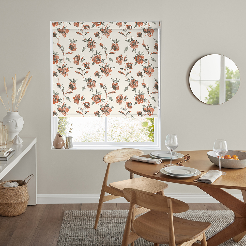 Rhye Deep Orange Roller Blind