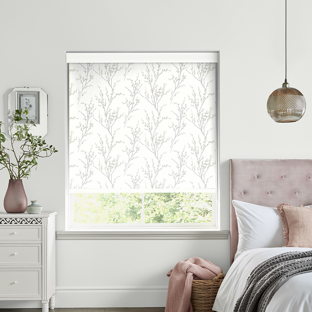 Pussy Willow Dove Grey Roller Blind