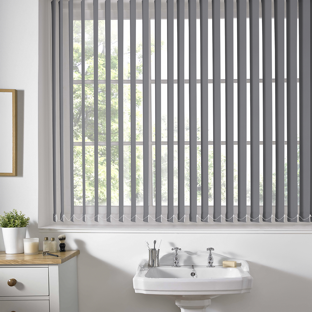 Shipley FR AshGrey Vertical Blind
