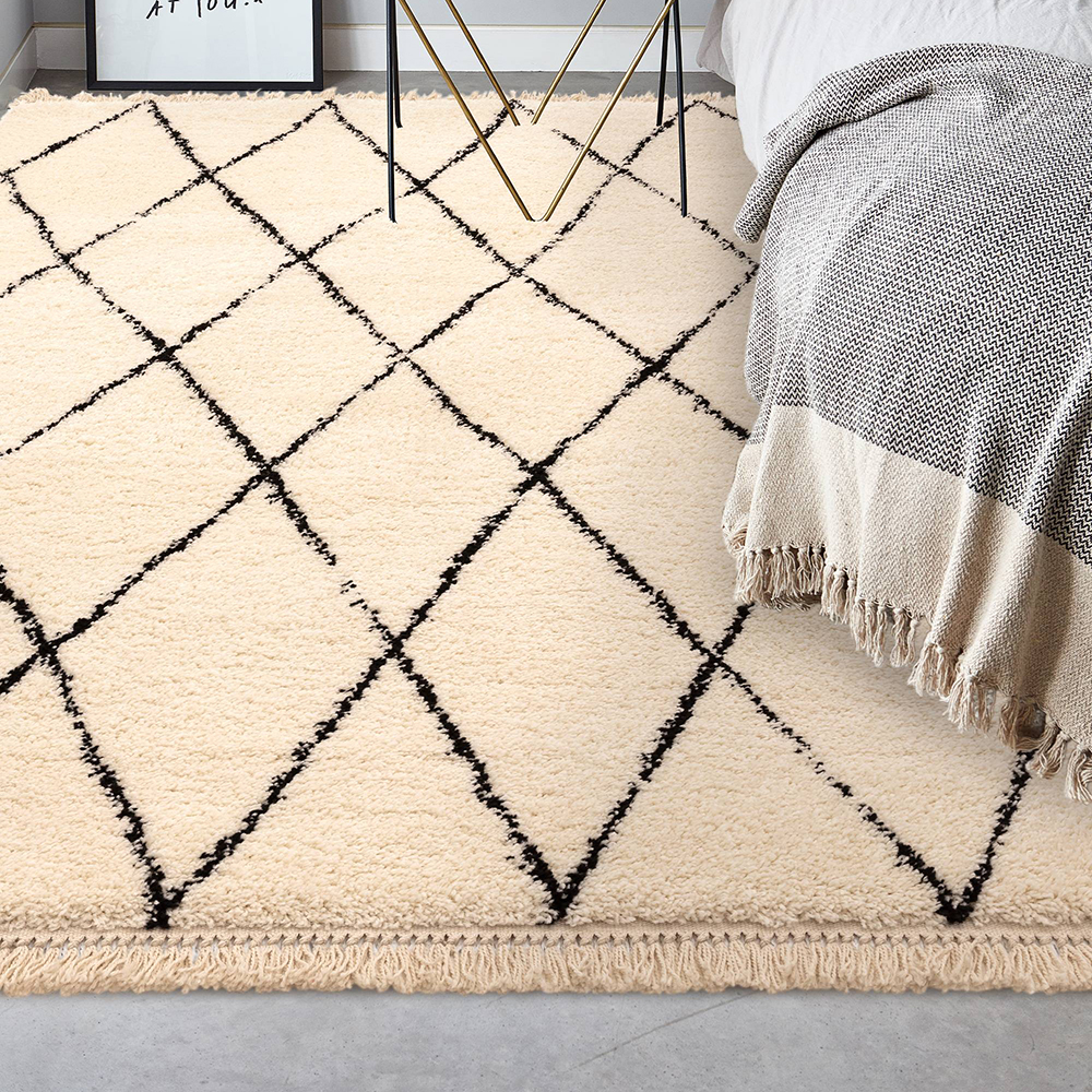 Rocco Cream Diamond Rug
