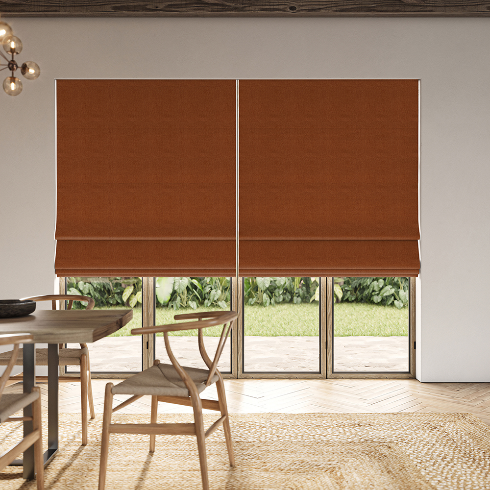 Clara Terracotta Roman Blind